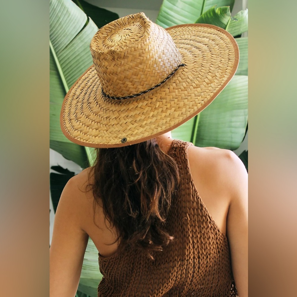 Free People Heart Crown Wide Brim Lifeguard Hat NWT - Picture 3 of 7